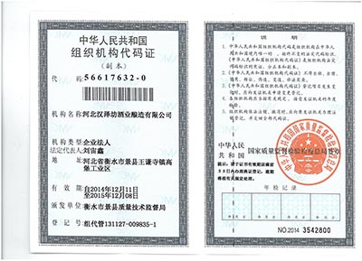 组织机构代码证副本